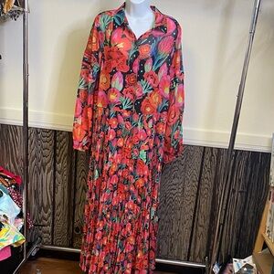 chinese dress ladies Black Winter Garden Long Sleeve Maxi Dress – FARM Rio main image 1